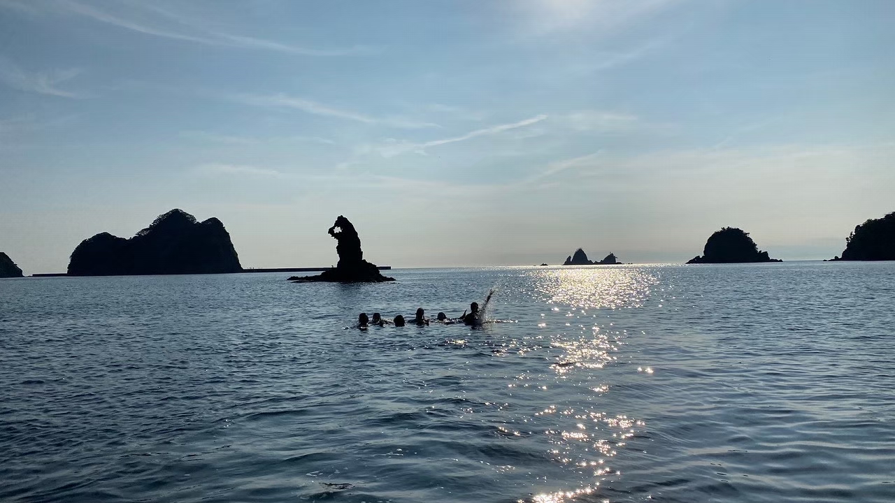 夕暮れダイビング